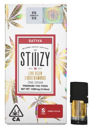 Stiiizy - Cartridge Live Resin Liquid Diamond - Green Crack (S) (0.95g)