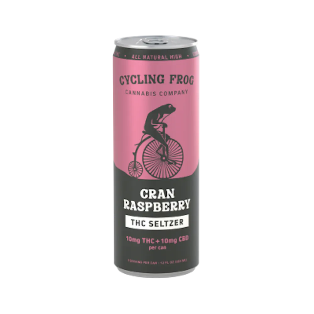 Product Cycling Frog - Cran Raspberry - 10mg THC - 10mg CBD - Seltzer