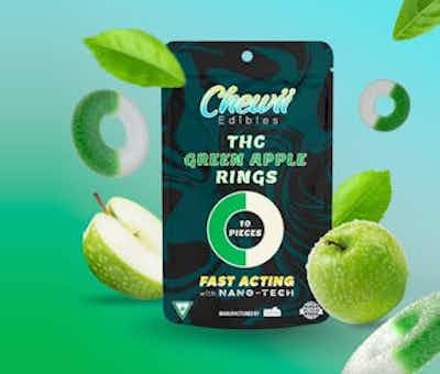 Product: Green Apple | Fast Acting Rings | 200mg | Chewii