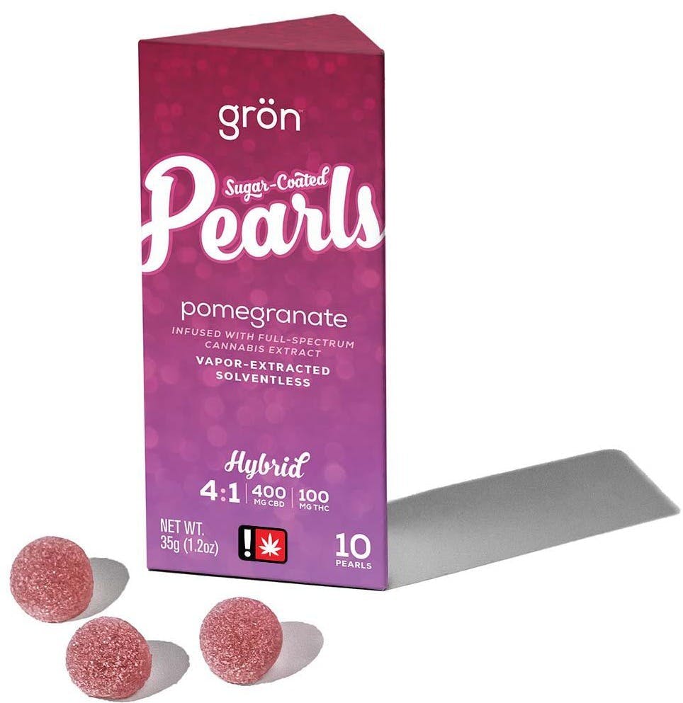 Photo of Grön 4:1 Pomegranate Pearls – CBD/THC