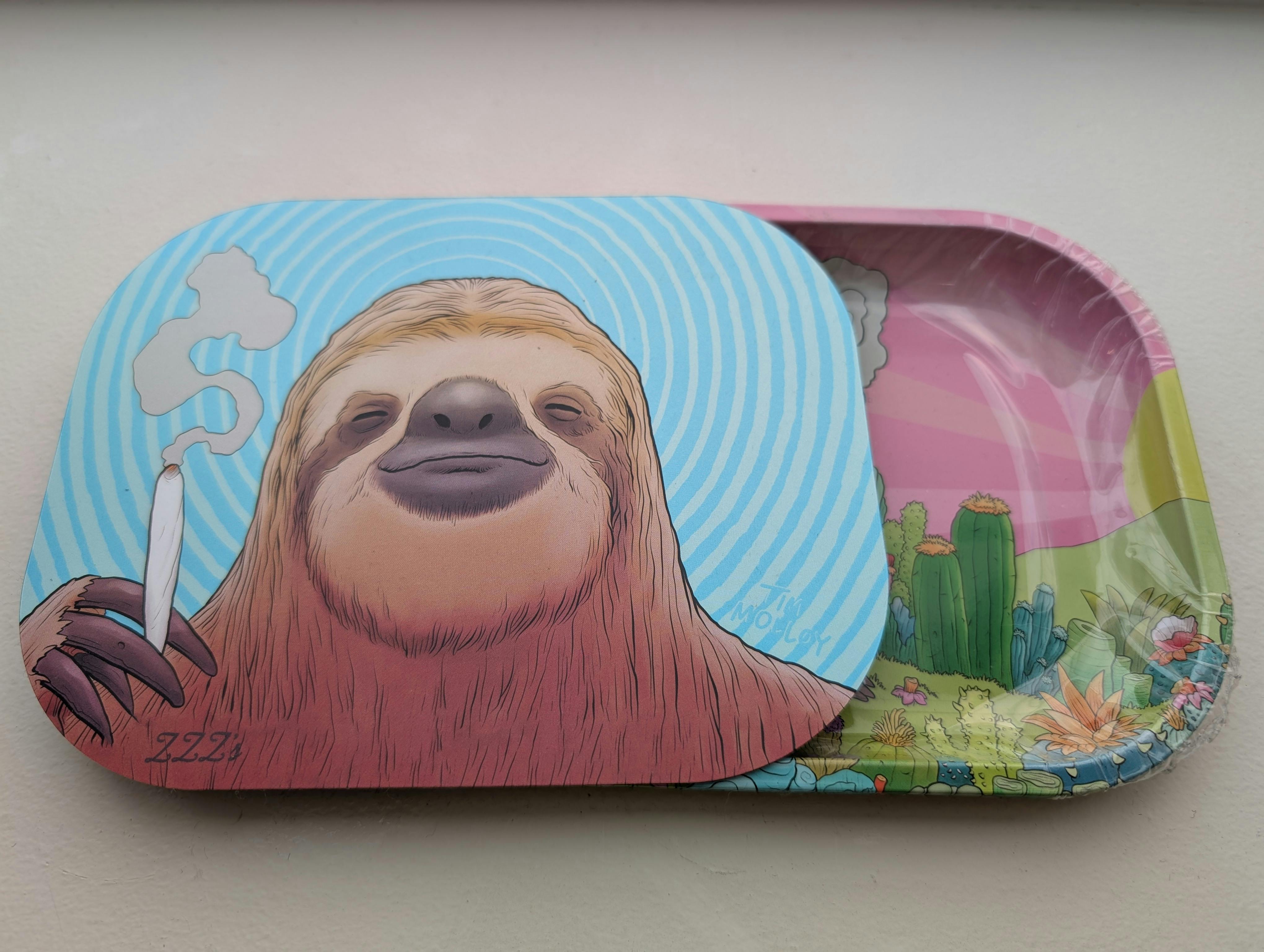 image of Stoner Sloth Rolling Tray W/Magnetic Cover