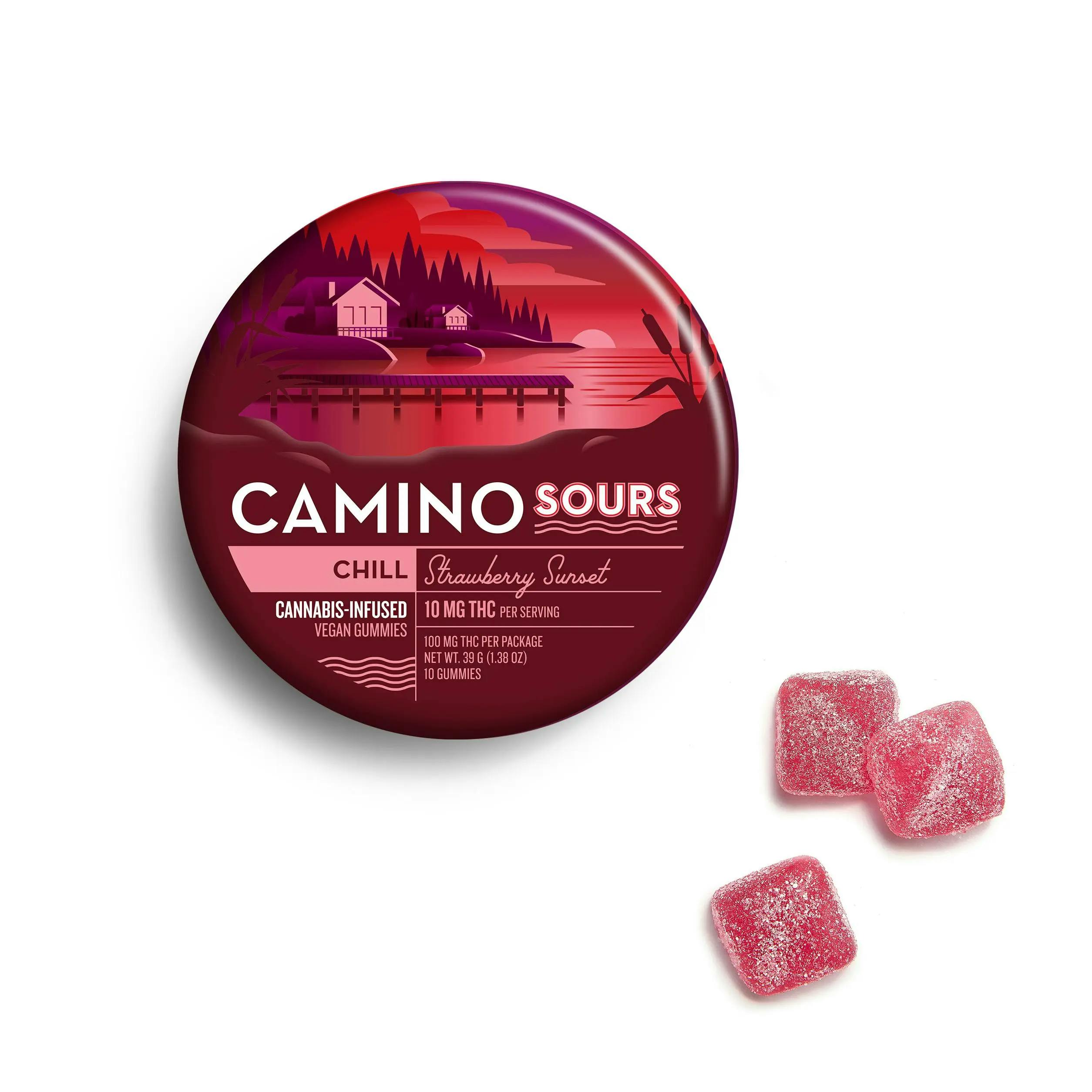 Camino Sours Strawberry Sunset Gummies