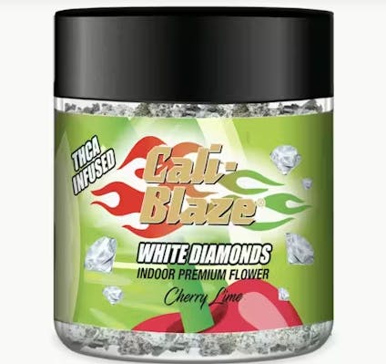 Product Cali-Blaze | Cherry Lime | White Diamond Infused Flower