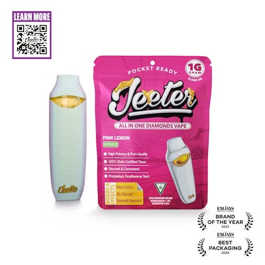 Jeeter - 1g Liquid Diamond Disposable - Pink Lemon