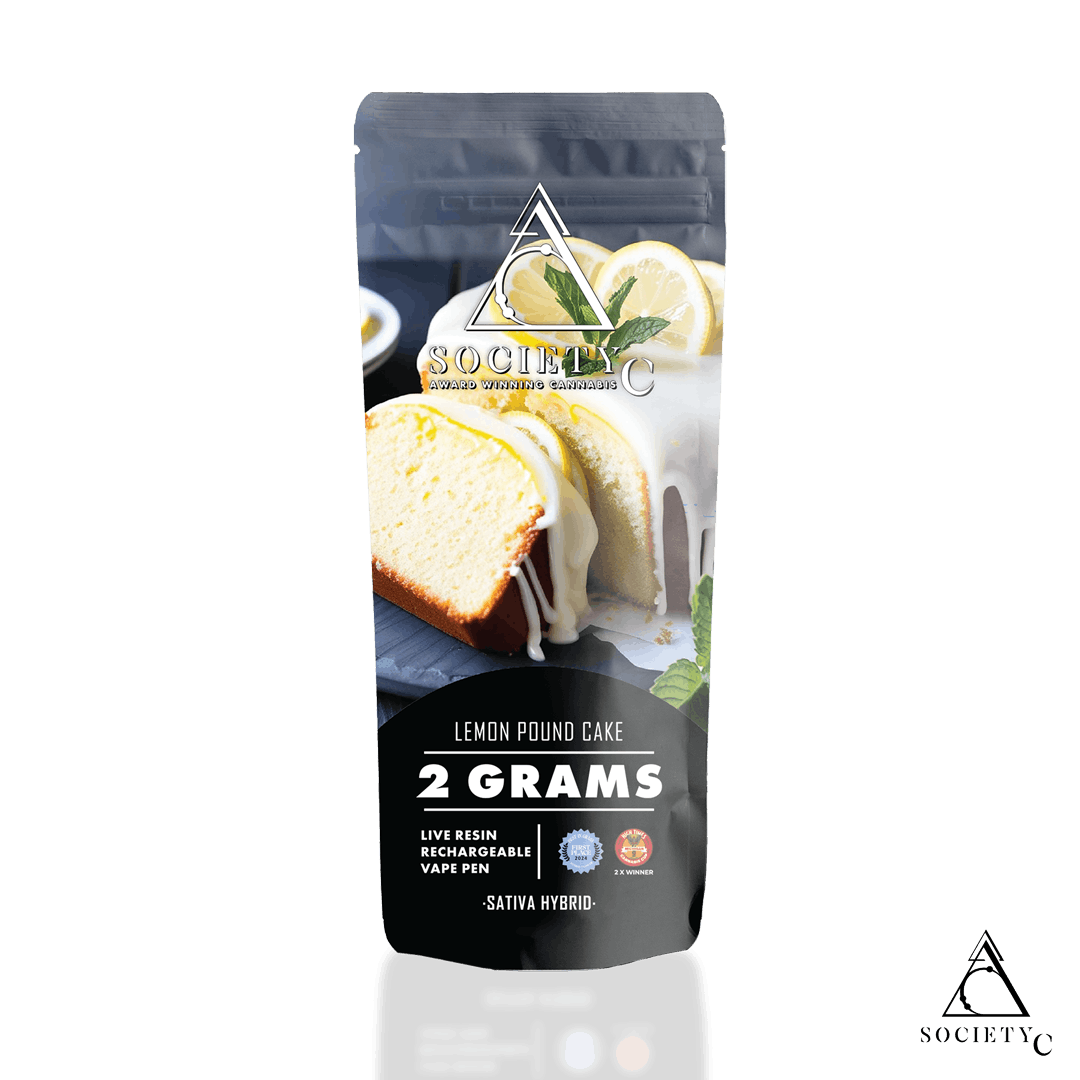 Society C - 2g Live Resin Disposable - Lemon Pound Cake