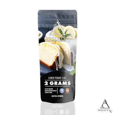 Society C - 2g Live Resin Disposable - Lemon Pound Cake - DISPOSABLES by Society C at King of Budz