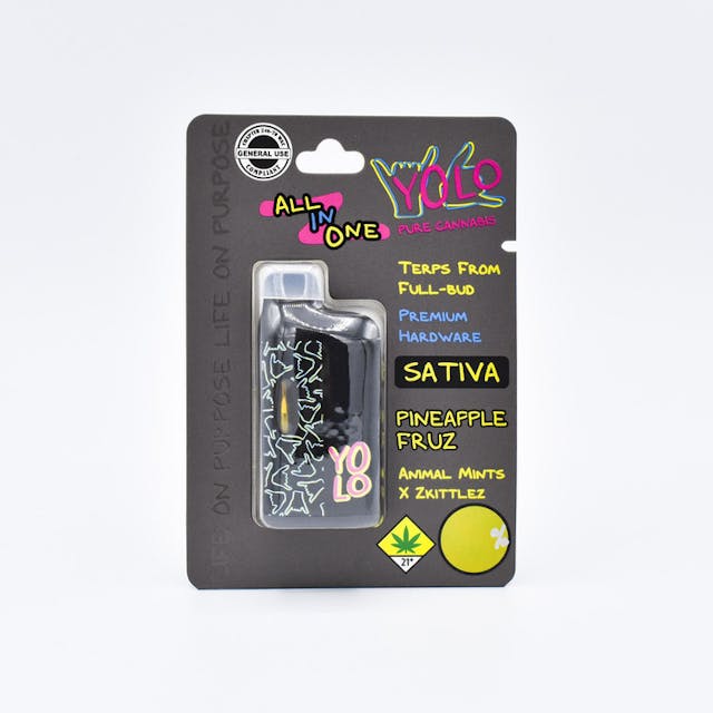 Disposable vaporizers contain concentrated cannabis oil that is heated by an attached battery and inhaled. These products come charged and ready to go, and are not designed to be reused, refilled, or recharged. These products are often very potent and are designed to be consumed in 2-3 second puffs.