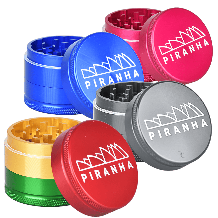 Product Piranha Grind-and-Store Aluminum Grinder | 3pc | 2.2"