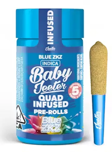 BABY JEETER | BLUE ZKZ | QUAD INFUSED PRE-ROLLS | 2.5G(5PK)-1