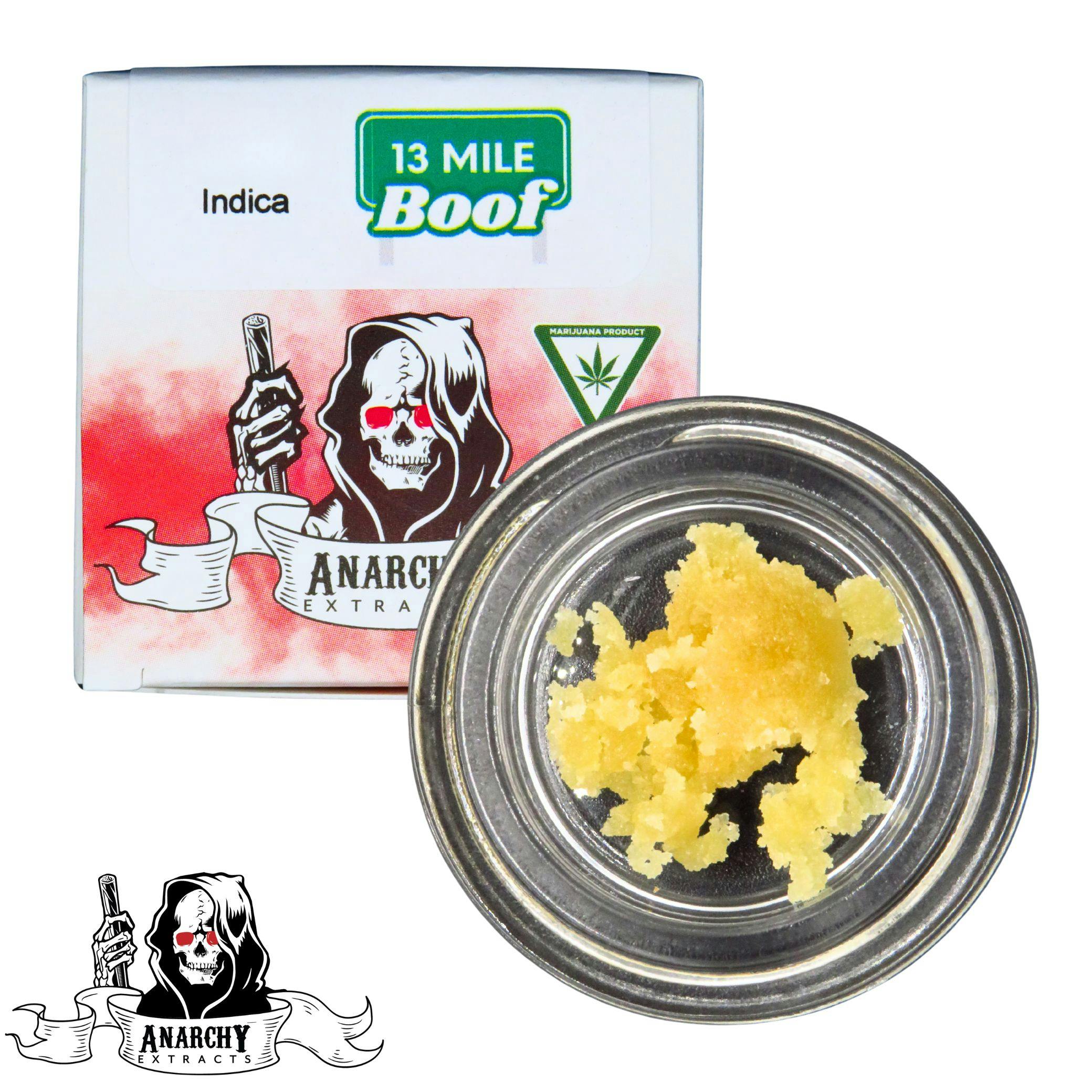 Product: Anarchy | Live Resin Sugar - 1g - 13 Mile Boof