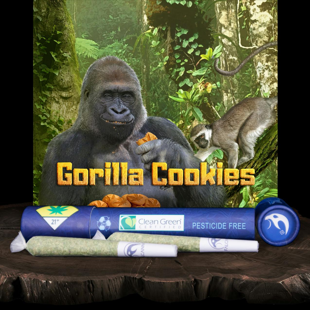 Gorilla Cookies Pre-Roll 2-pack | 1.2g | Cedar Greens