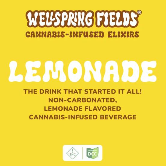 Lemonade Infused Elixir 12fl.oz Edibles | Wellspring Fields
