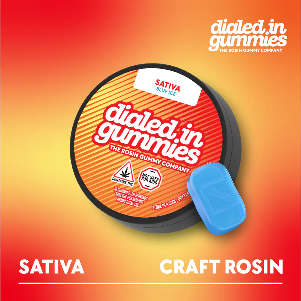 Product 100mg - Blue Ice - Rosin Gummies (10pk)