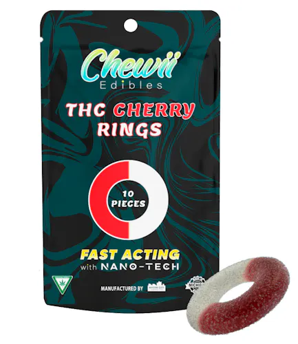 Chewii Fast-Acting Cherry Gummy Rings 200mg Rec-active
