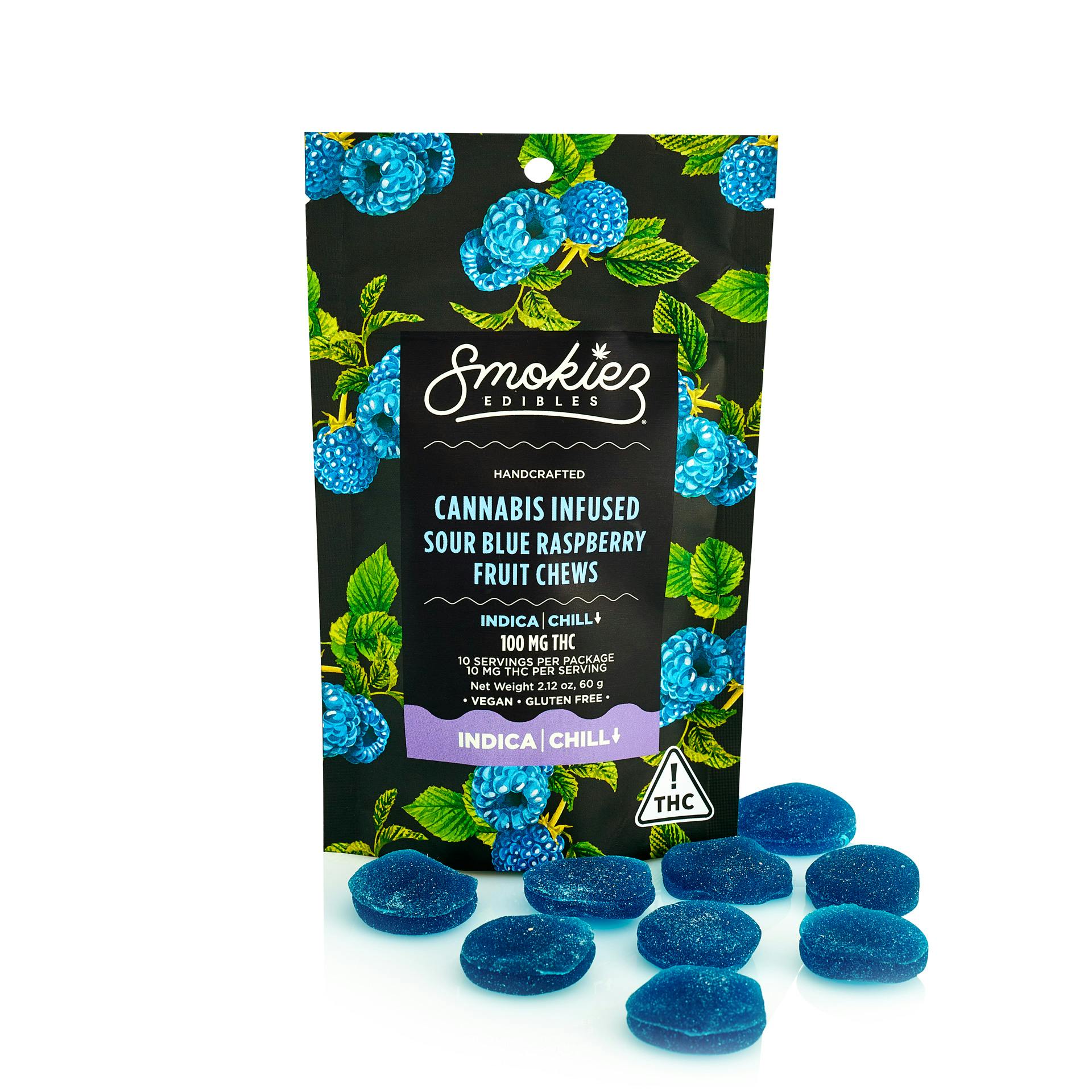 Smokiez - Gummies - Sour Blue Raspberry (I) (100mg)