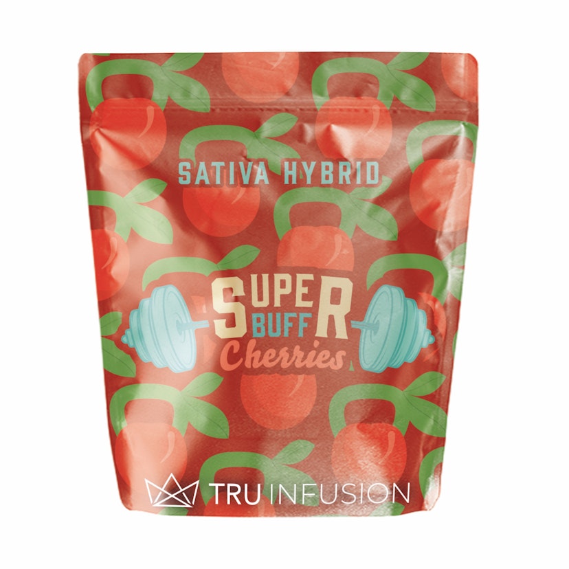 Tru Infusion Flower Mylar : Super Buff Cherry