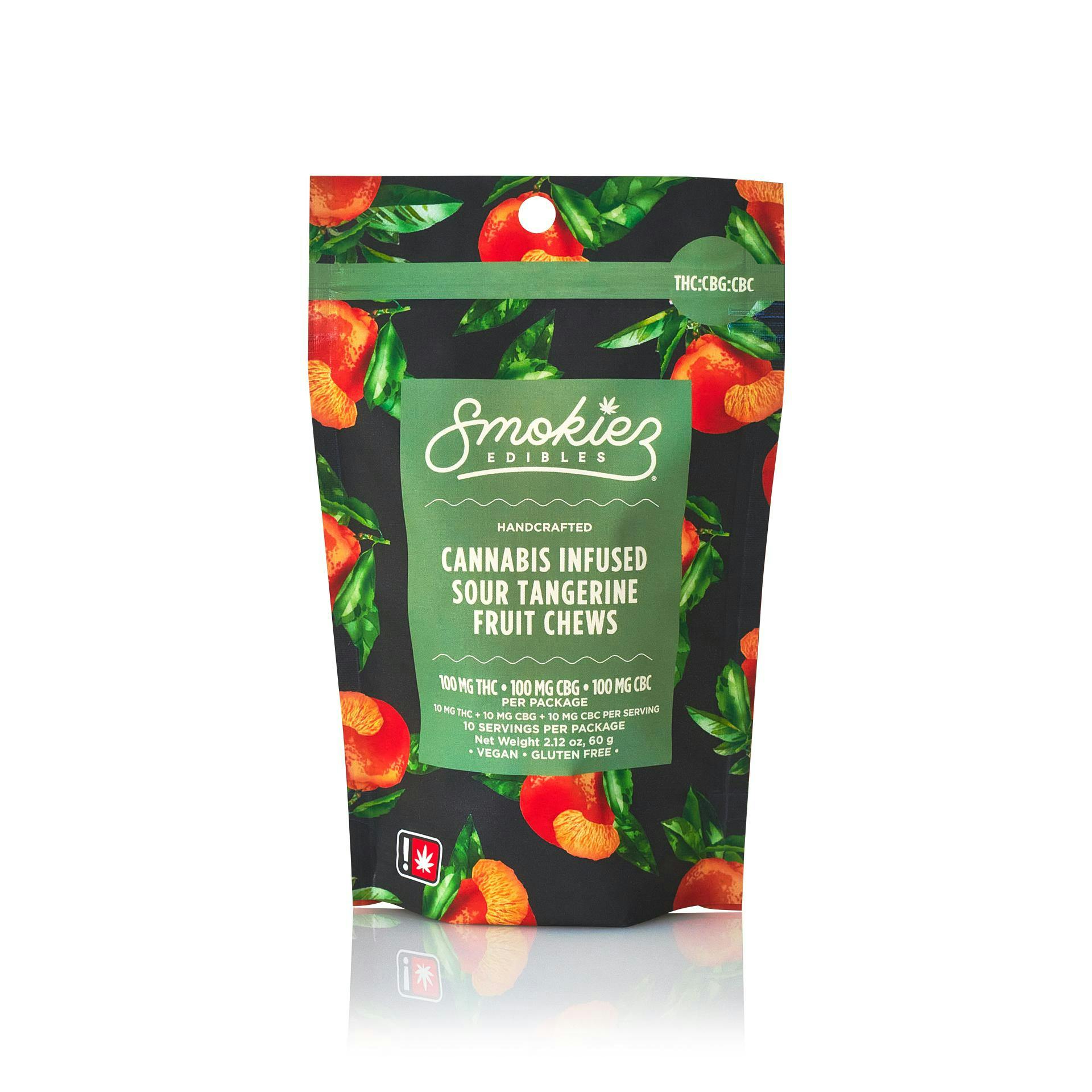 Smokiez | SOUR Tangerine THC:CBG:CBC Fruit Chew Gummies