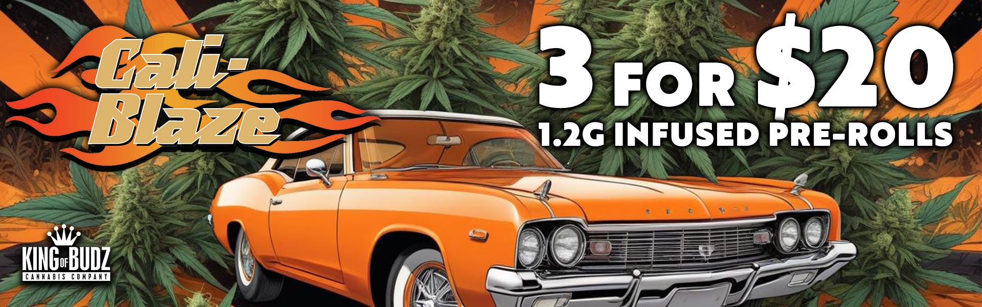 Cali-Blaze - 1.2g Infused Prerolls - 3/$20
