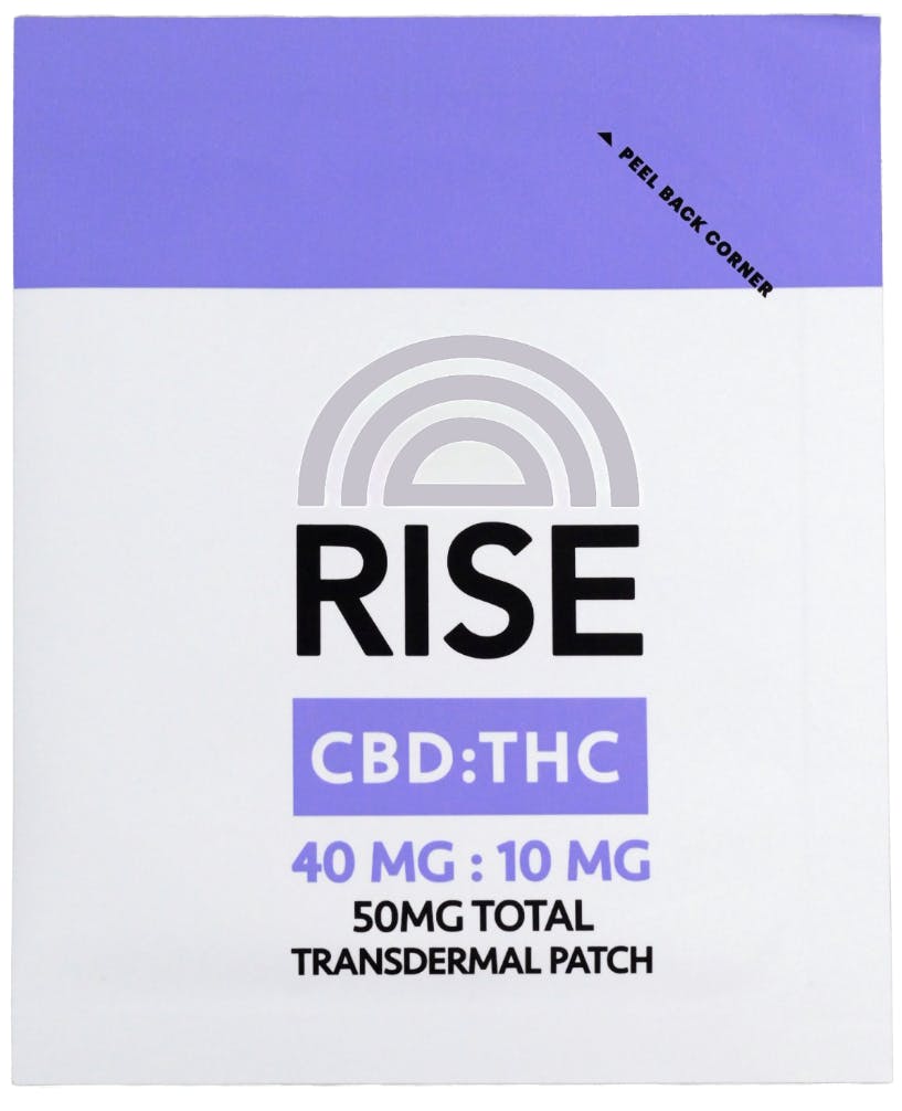 Rise - Transdermal Patch 40mg: 10mg - CBD: THC