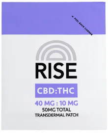 Rise - 40mg Transdermal Patch CBD/THC - Restoration 4:1