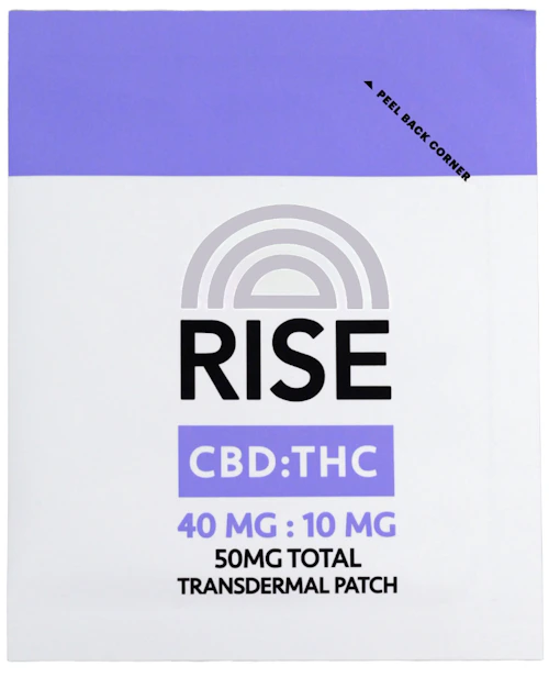 Rise - 40mg Transdermal Patch CBD/THC - Restoration 4:1