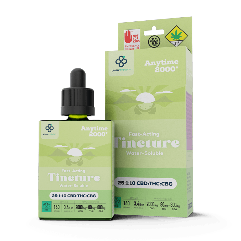 Oral Liquids | Green Revolution | Tincture | Anytime 2000 (25:10:1) | 80mg