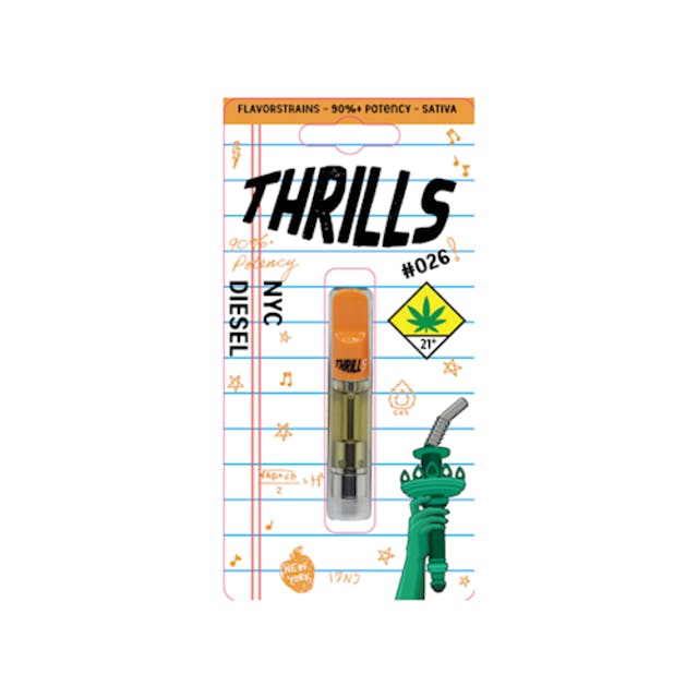 Thrills - FlavorStrains - Cartridge - 1g - (C5)(S) NYC Diesel