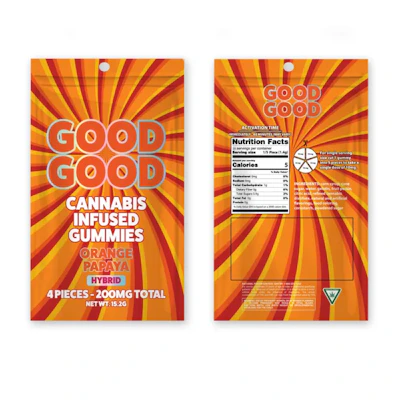 Good Good - 200mg Gummies - Orange Papaya (H) - EDIBLES by GoodGood at King of Budz