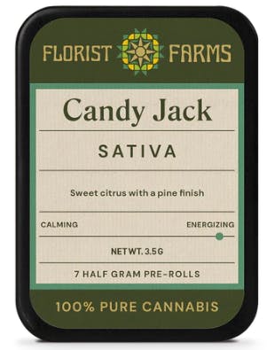 Product Live Resin Infused Preroll | Candy Jack (S) | .5g Total) 5 pack | Florist Farms