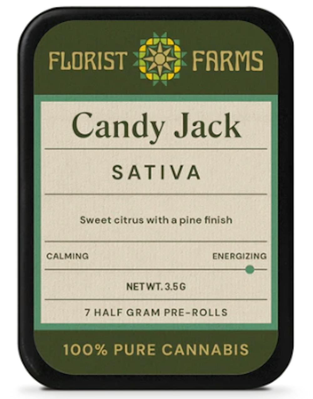 Product Live Resin Infused Preroll | Candy Jack (S) | .5g Total) 5 pack | Florist Farms