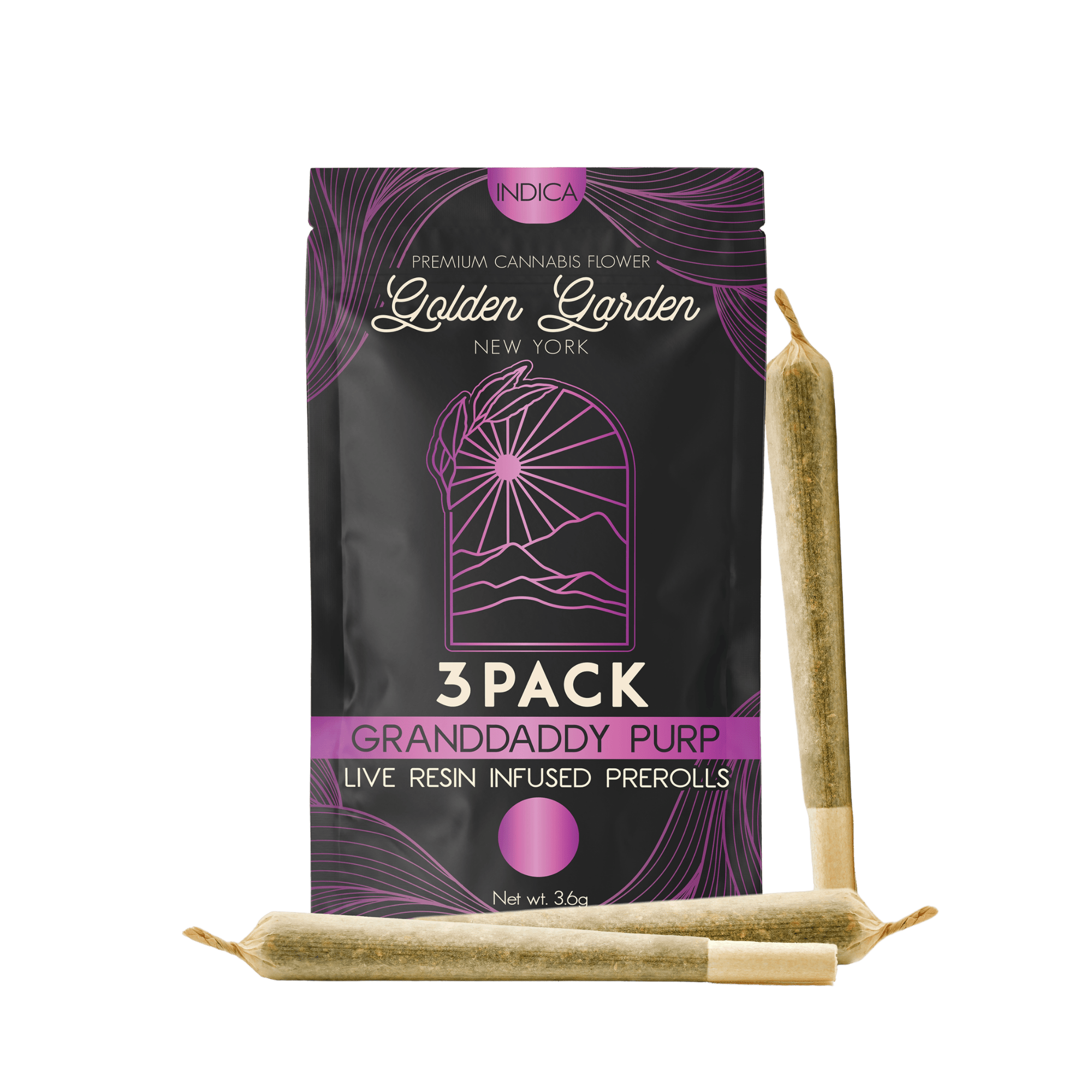 Golden Garden | Granddaddy Purp | Infused | 3ct | 3.6g