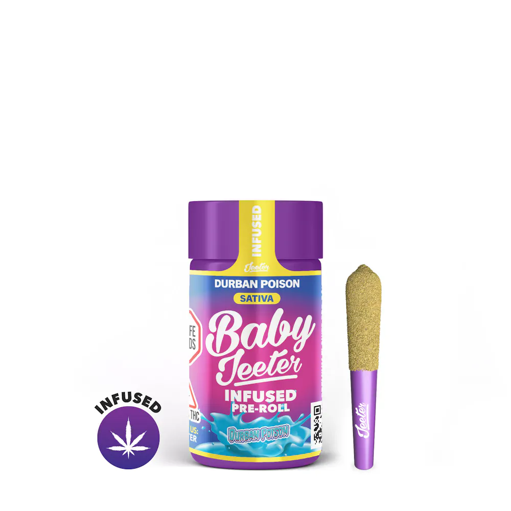 Product Durban Poison Baby Jeeter Infused Pre-Roll 5-pack | 2.5g