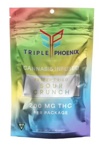 Product: Sour Crunch Rainbow Puffs | 10mg x 20pk | Triple Phoenix