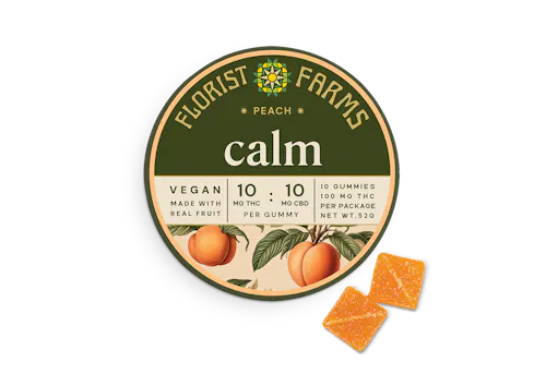 Florist Farms | Calm | Peach | 1:1 THC / CBD | 10pk-1