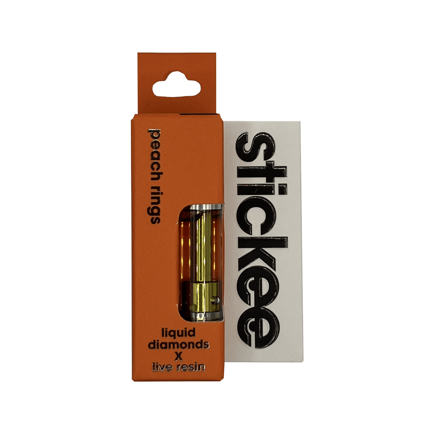 Product: Stickee | Live Resin x Liquid Diamond Vape Cart - 1g - Peach Ringz