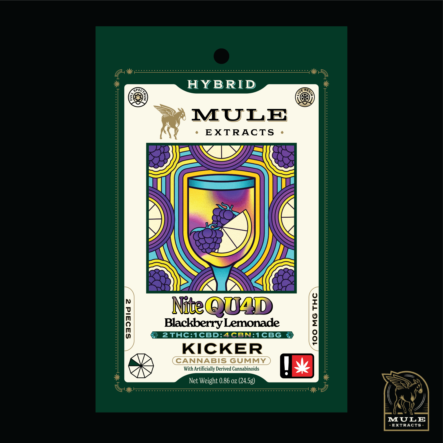 Mule Extracts | 2 THC:1 CBD:4 CBN:1 CBG 