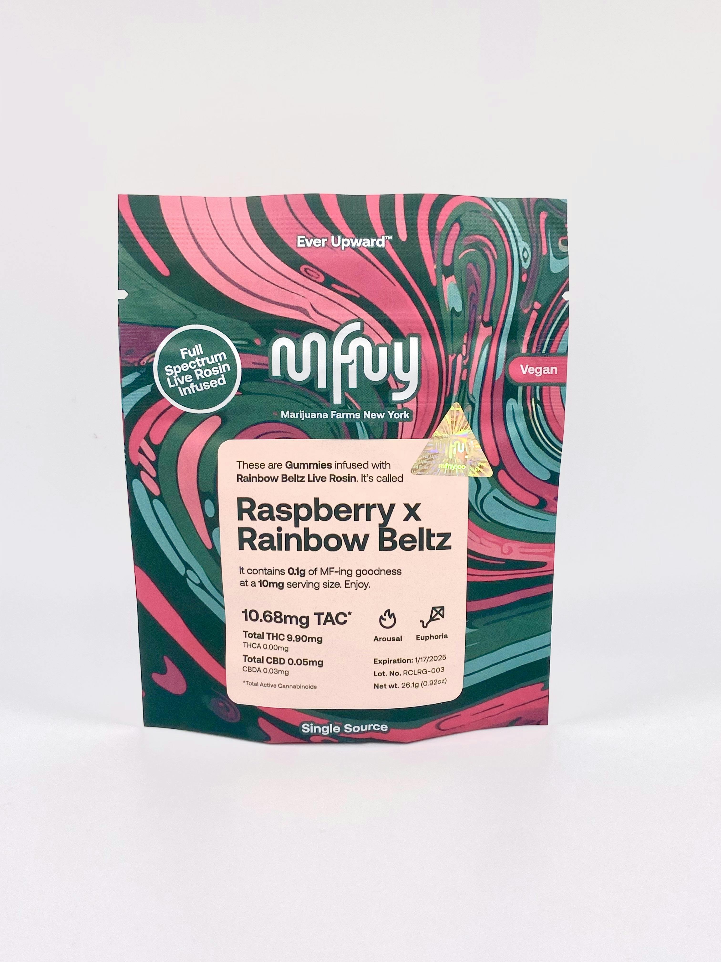 Photo of Raspberry x Rainbow Beltz 2.0 | Live Rosin Gummies
