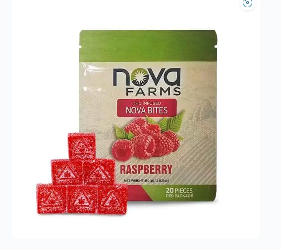 image of Raspberry Nova Bites 20-pack