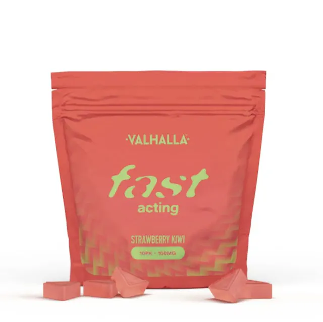 Valhalla Fast Acting Soft Lozenges Strawberry Kiwi 10pk/100mg (hybrid, 2.8g)