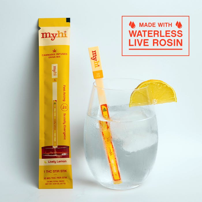 Lively Lemon - Single Beverage Stir STIK (10mg)