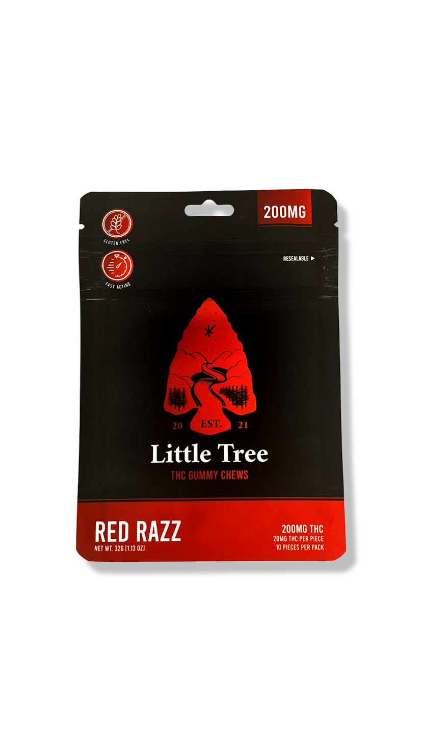 Little Tree 200mg Gummies Red Razz