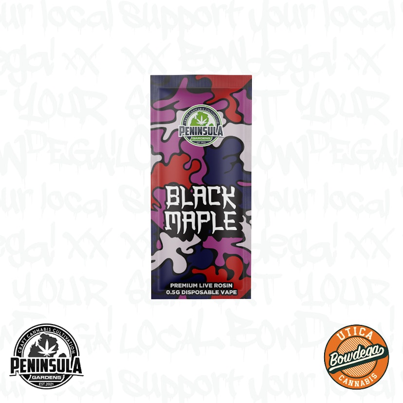 Peninsula Gardens Rosin Disposable | Black Maple