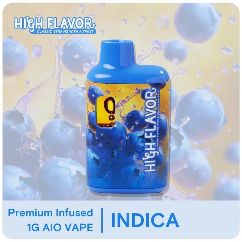 Product High Flavor - Blueberry Blue Dream Disposable Vape (1g)