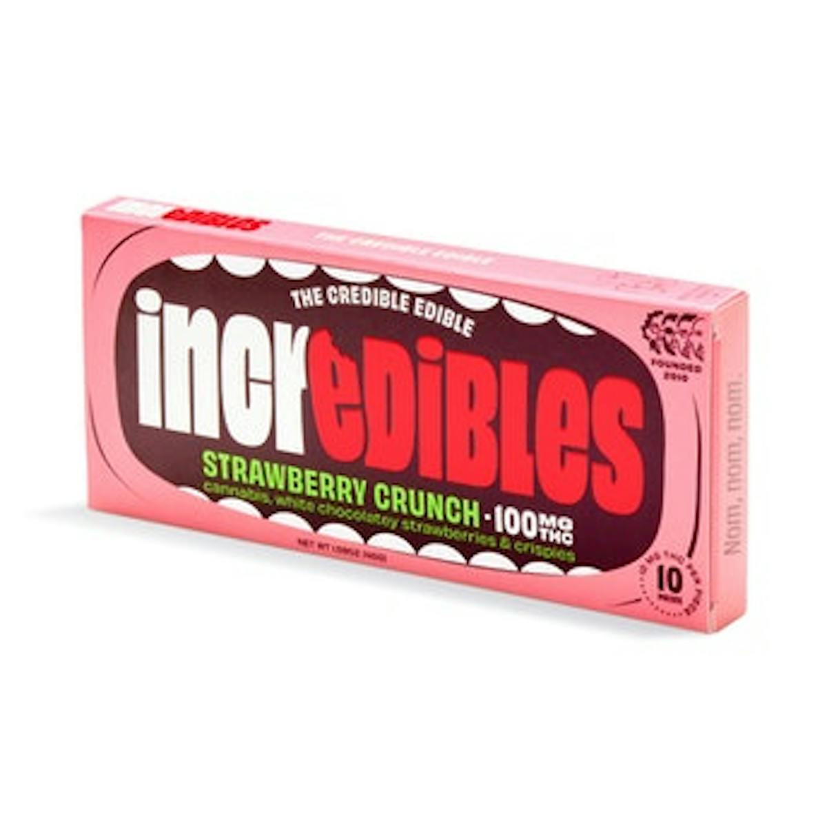 Photo of Incredibles Strawberry Crunch White Chocolate Bar 100mg 20pk