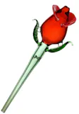 Valentine Rose Glass Dab Straw