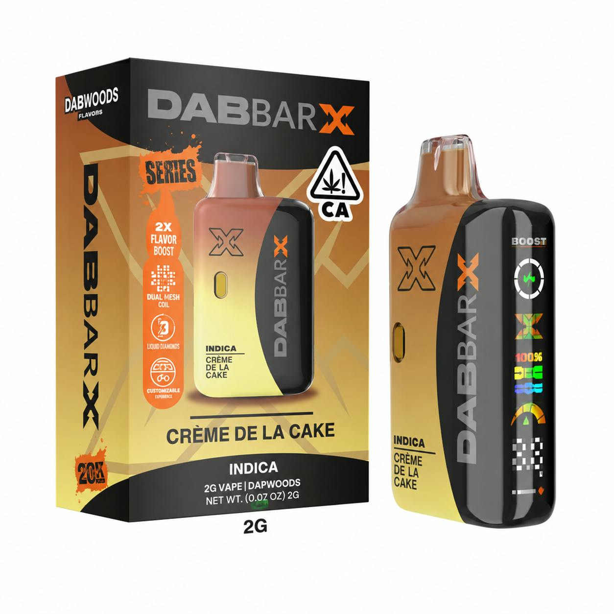 DabBar X | Creme De La Cake | Liquid Live Diamonds AIO | 2g