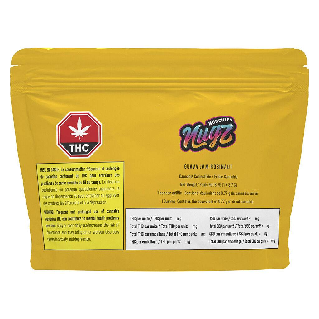 Nugz munchies - guava jam rosinaut hash rosin gummy - 1 pack-0