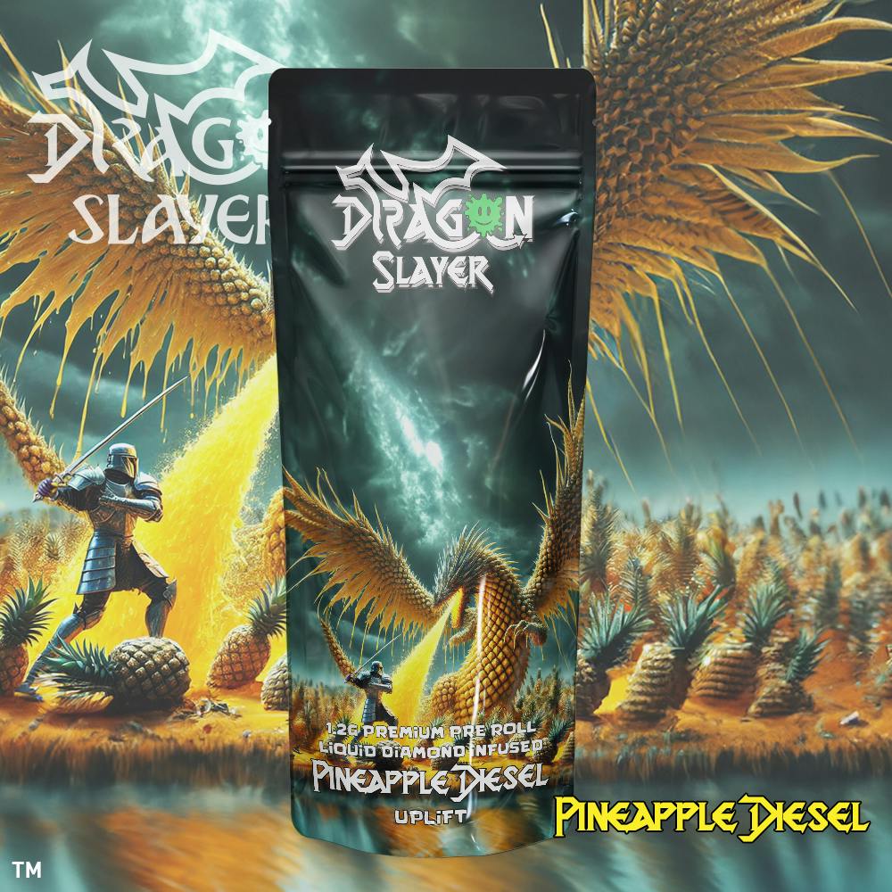 Dragon Slayer - Liquid Diamond Pre-roll 1.2g - Pineapple Diesel