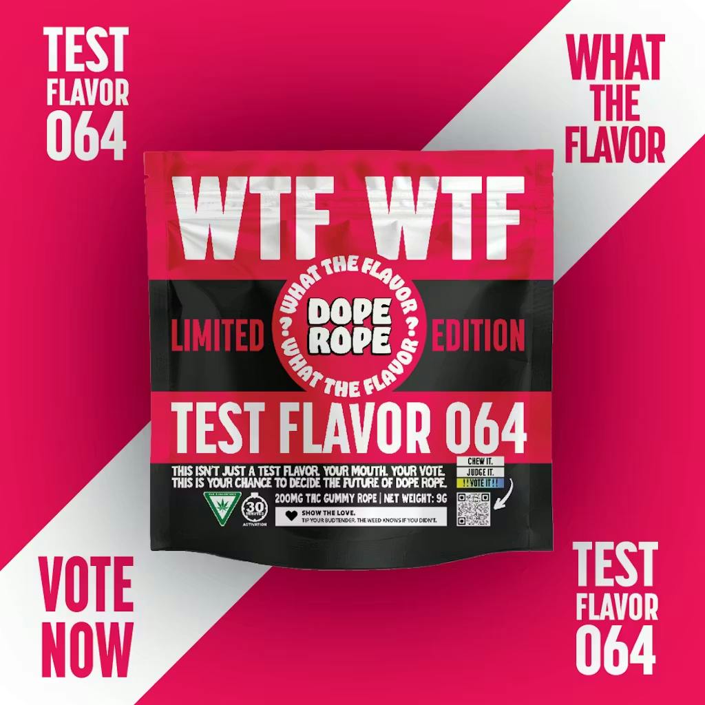 Dope Rope - 200mg Gummies - Test Flavor 064 (WTF)