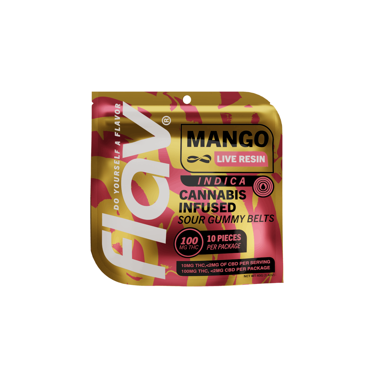 Image of Mango Belts | 100mg Live Resin Belts